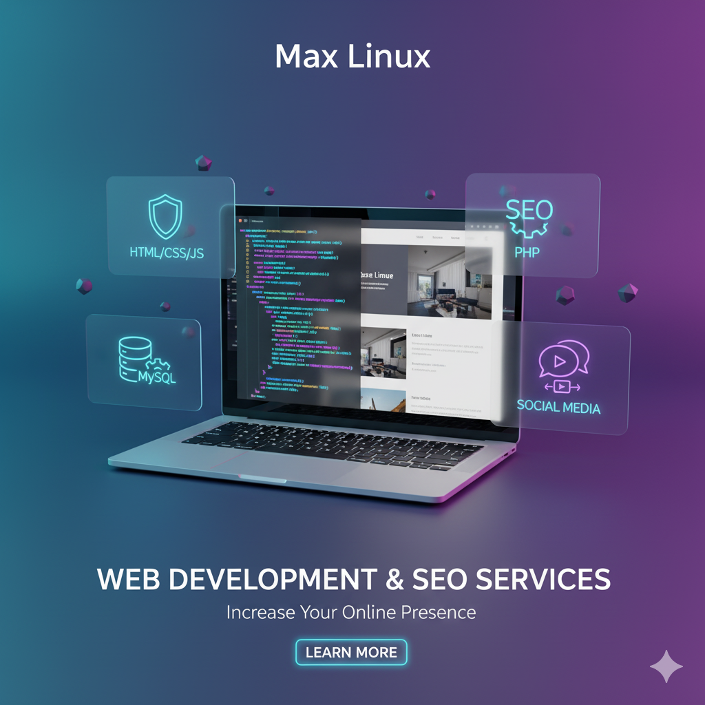 “Professional Website &amp;amp; SEO Services by Max Linux — Build Your Online Identity Today!”