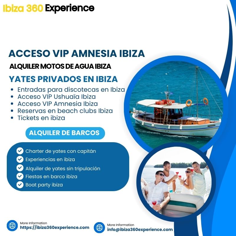 Alquiler de Yates Privados en Ibiza con Ibiza 360 Experience