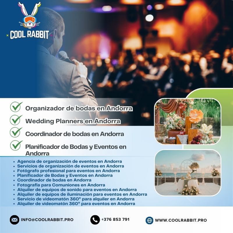 Fotógrafo profesional para eventos en Andorra con Cool Rabbit