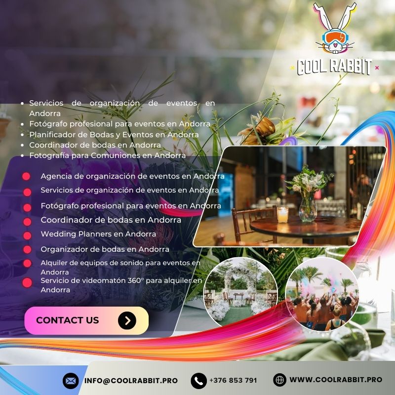 Alquiler de equipos de iluminación para eventos en Andorra con Cool Rabbit