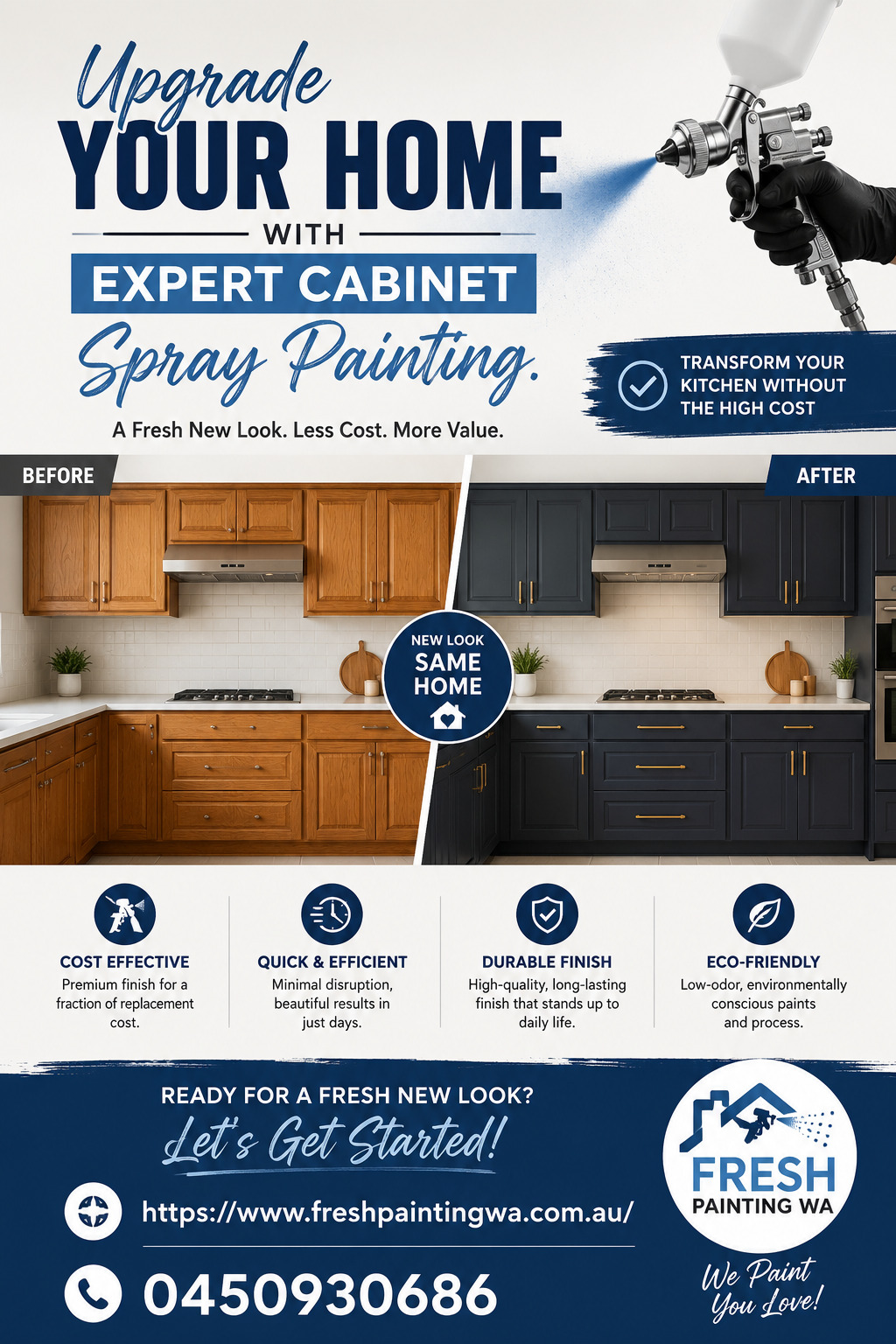 Upgrade Your Home with Expert Cabinet Spray Painting