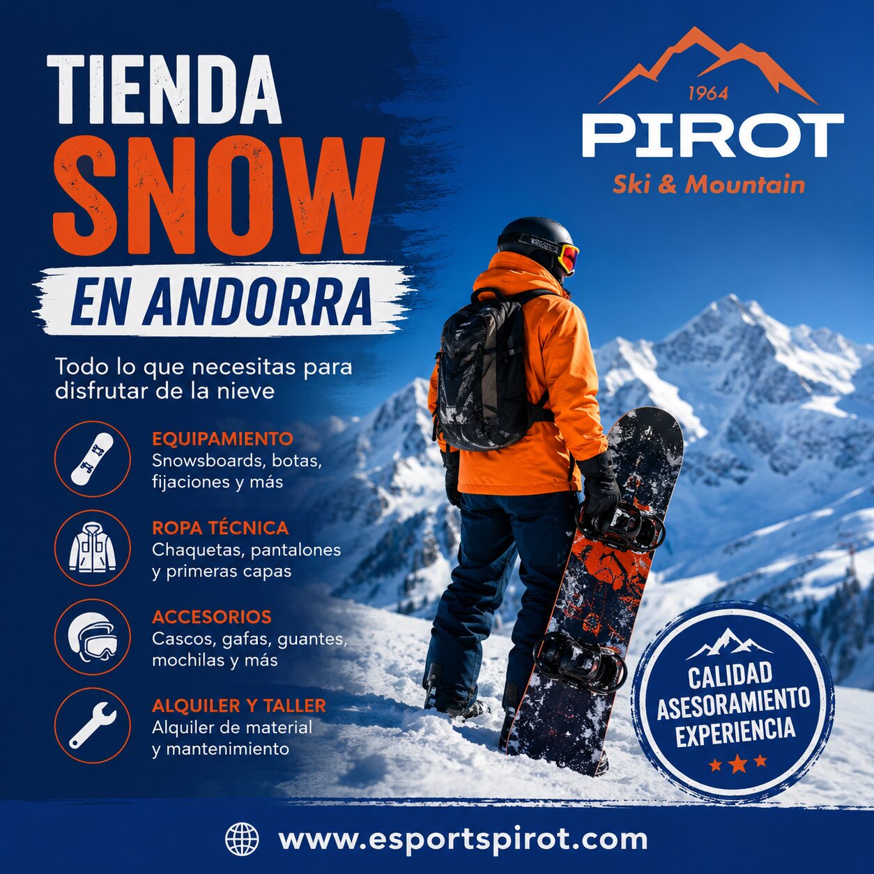 Tienda snow en Andorra con equipamiento premium – Esports Pirot