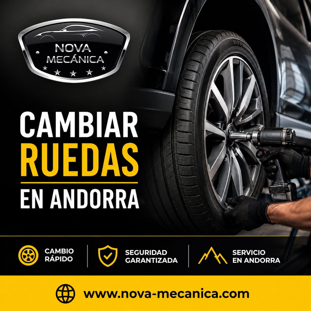 Cambiar ruedas en Andorra para cualquier tipo de vehículo