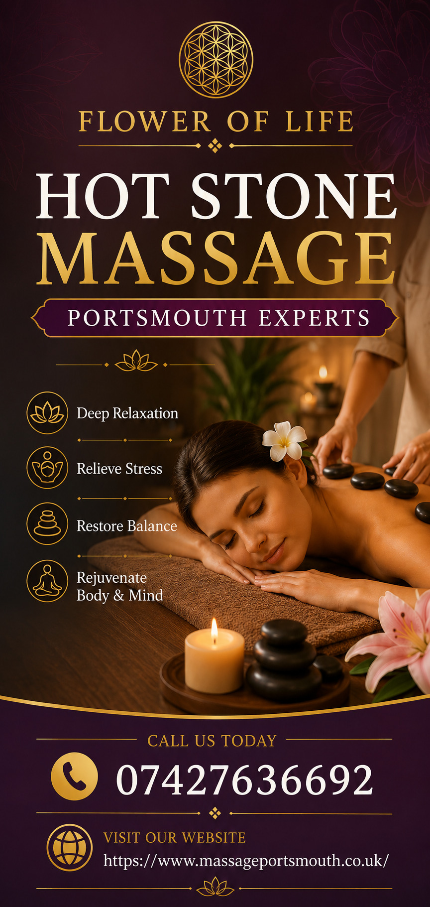 Flower of Life: Hot Stone Massage Portsmouth Experts
