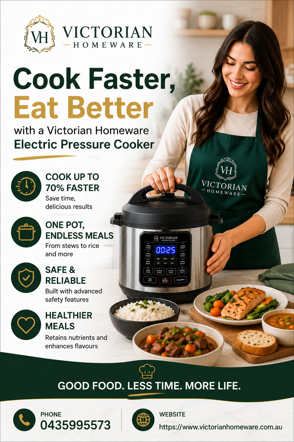 Cook Faster, Eat Better with a Victorian Homeware Electric Pressure Cooker!