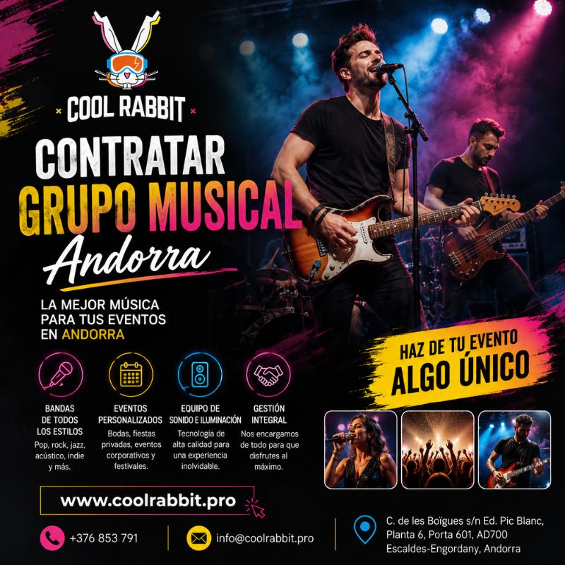 Contratar Grupo Musical Andorra con Bandas Profesionales