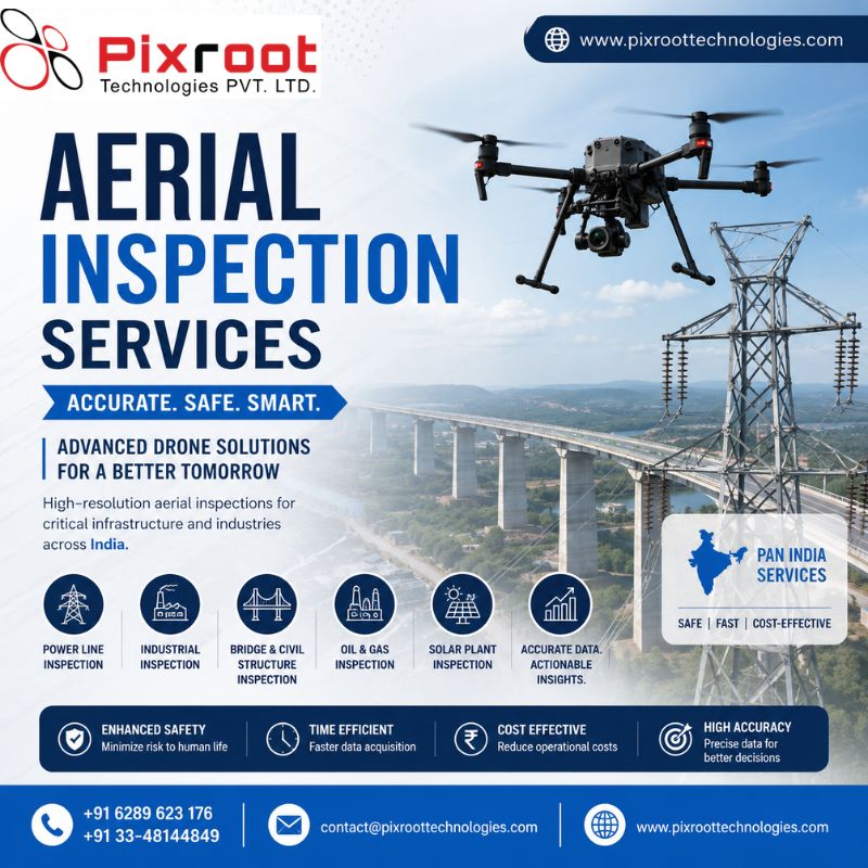 Advanced Aerial Inspection Services in India | Pixroot Technologies