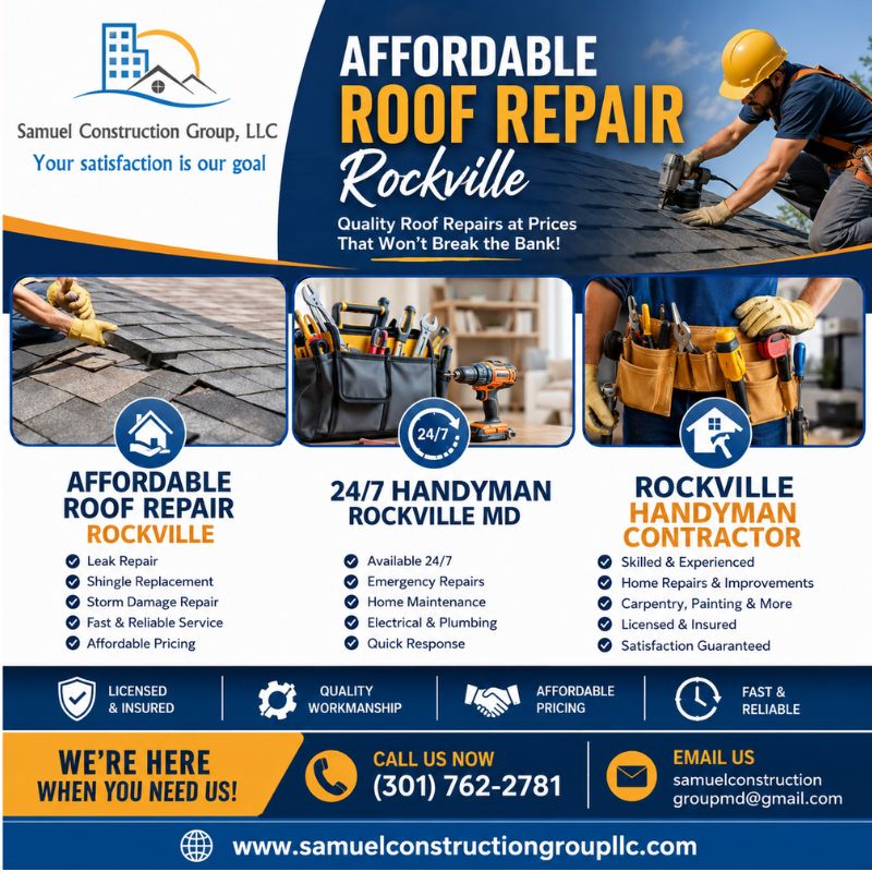24/7 Handyman Rockville MD | Emergency Handyman You Can Trust
