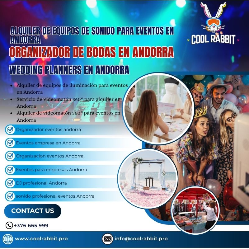 Cool Rabbit | Expertos en Wedding Planners en Andorra