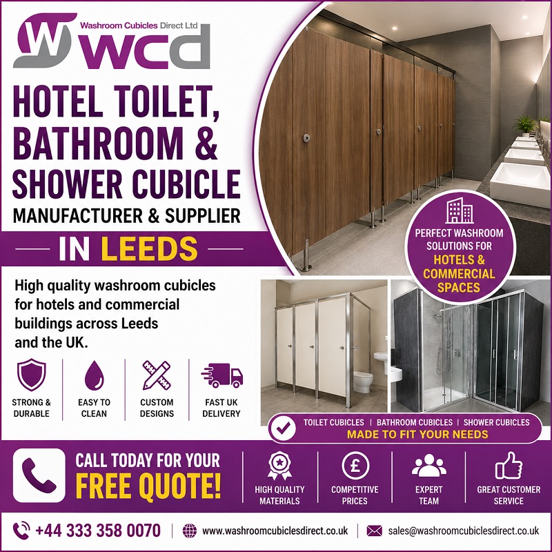 Hotel Toilet, Bathroom & Shower Cubicle Manufacturer & Supplier in Leeds