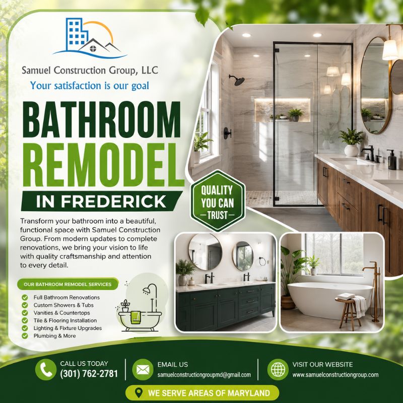 Professional Bathroom Remodeling Services in Frederick