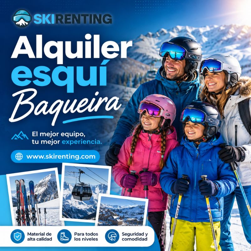 Alquiler esquí Baqueira: Todo lo que necesitas para esquiar mejor